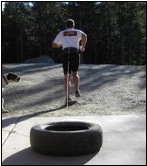 Tyre running workout sale