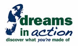 Dreams in Action (DNA) logo